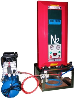 N2ガス発生装置 FT-N2-SP コンプレッサー組合せ例